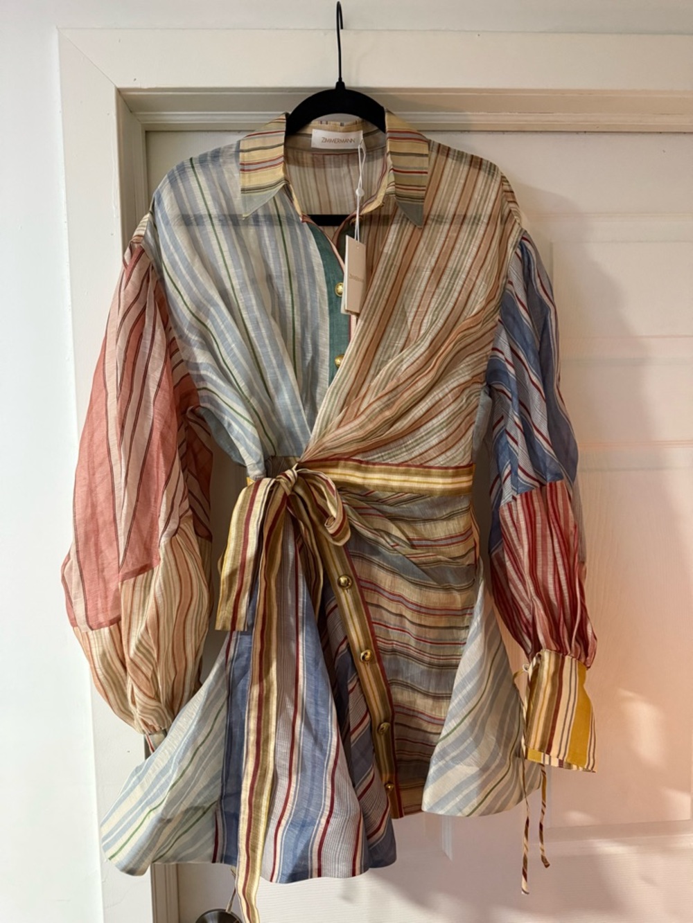 Zimmermann Rebellion Striped mini dress - Picture 10 of 13